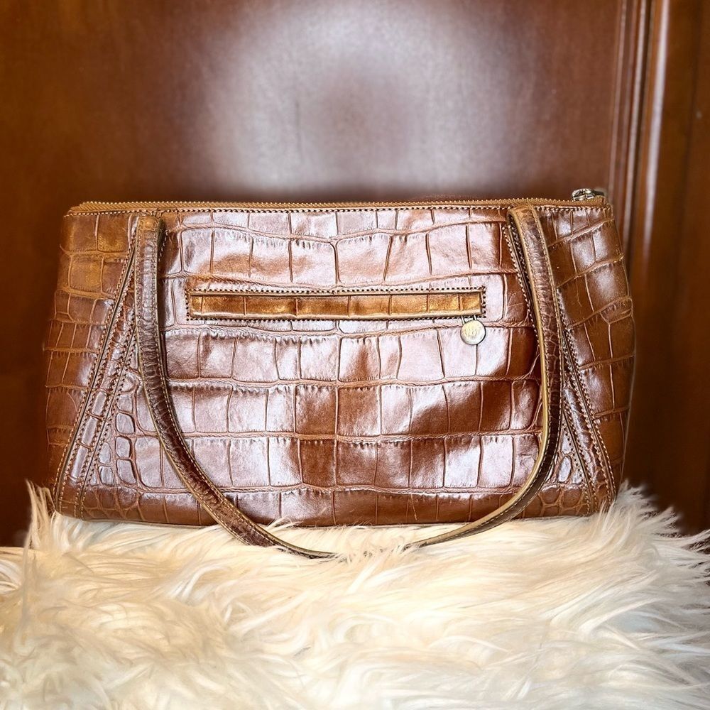 Monsac Leather Snakeskin Bag Shoulder Purse​​​ - Picture 2 of 15